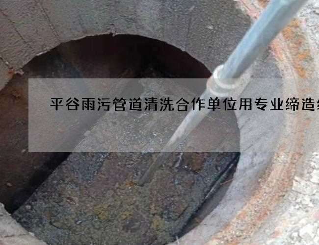 平谷雨污管道清洗合作单位用专业缔造经典