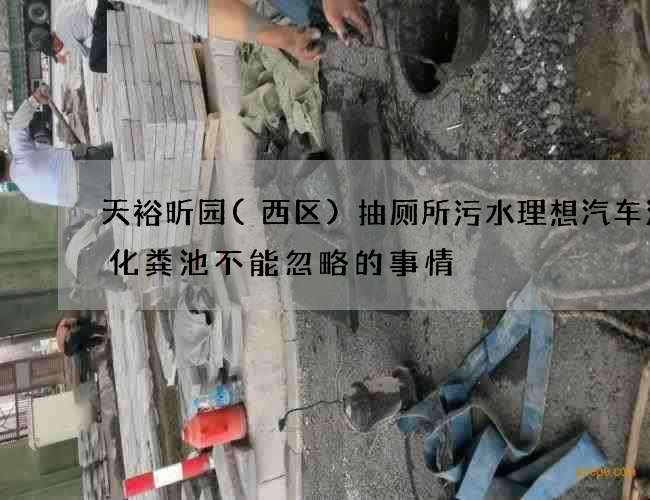 天裕昕园(西区)抽厕所污水理想汽车清理化粪池不能忽略的事情