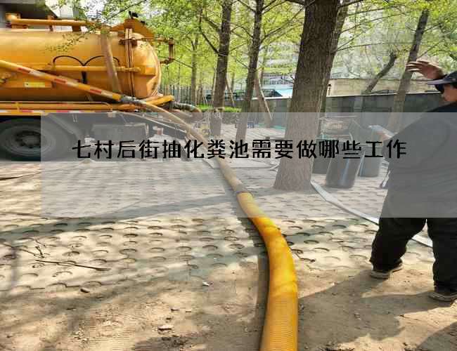 七村后街抽化粪池需要做哪些工作