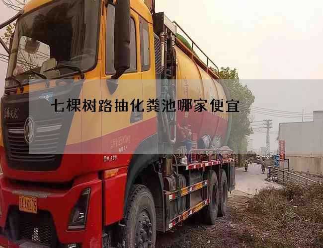 七棵树路抽化粪池哪家便宜