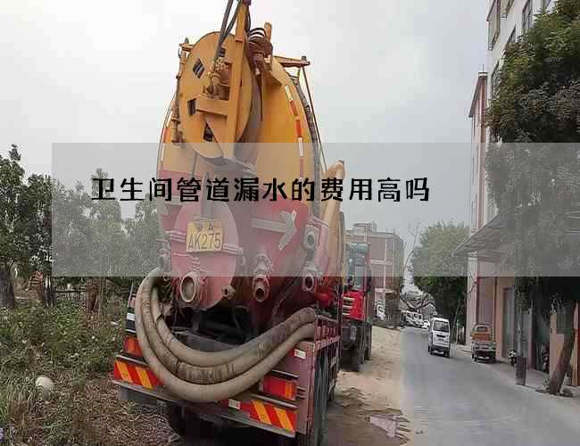 卫生间管道漏水的费用高吗