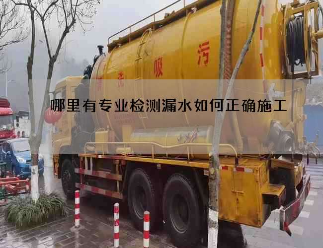 哪里有专业检测漏水如何正确施工