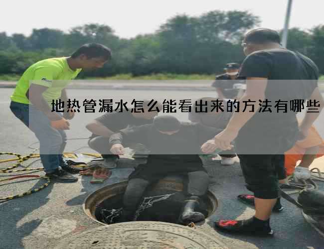 地热管漏水怎么能看出来的方法有哪些