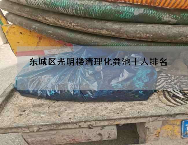 东城区光明楼清理化粪池十大排名