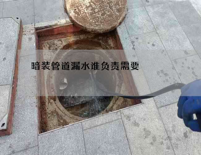暗装管道漏水谁负责需要