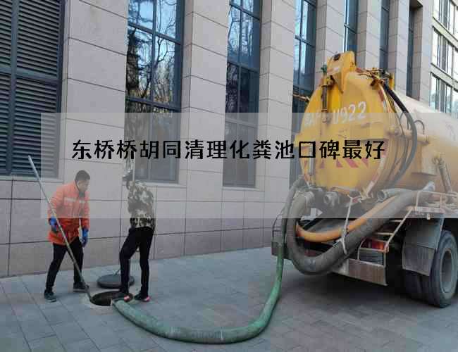东桥桥胡同清理化粪池口碑最好
