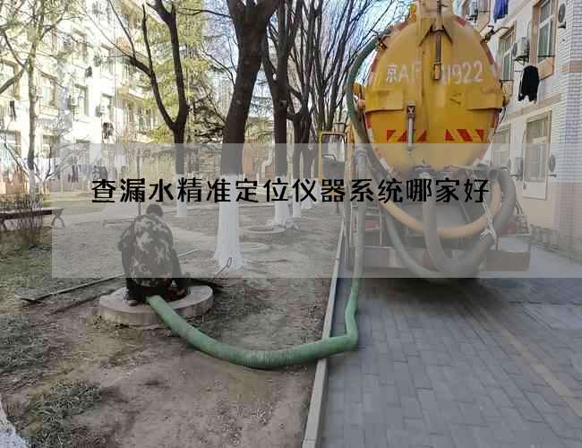 查漏水精准定位仪器系统哪家好