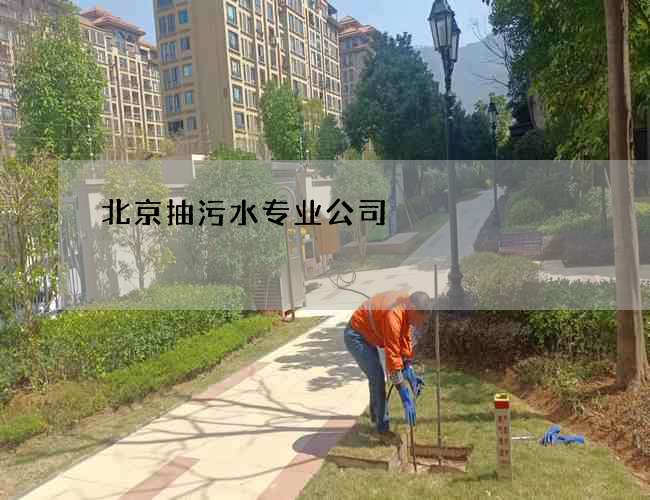 北京抽污水专业公司