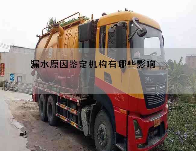 漏水原因鉴定机构有哪些影响