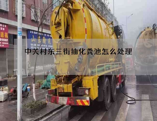 中关村东三街抽化粪池怎么处理