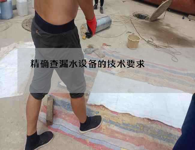 精确查漏水设备的技术要求