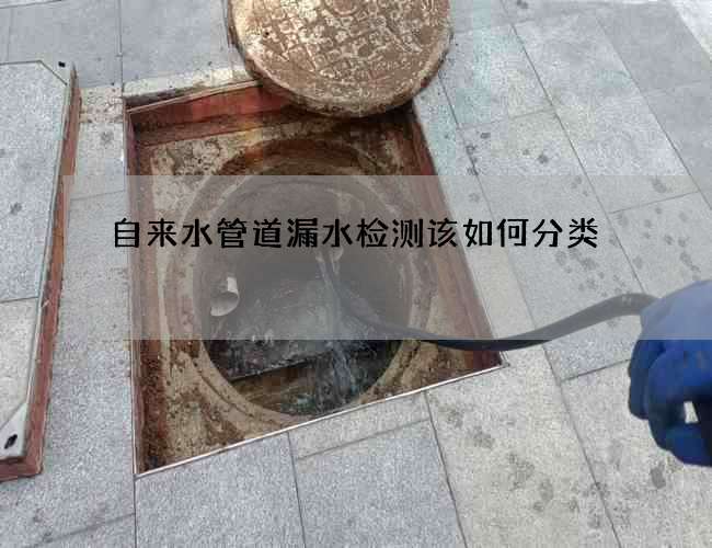 自来水管道漏水检测该如何分类