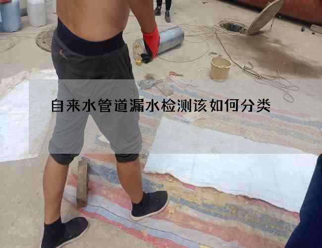 自来水管道漏水检测该如何分类
