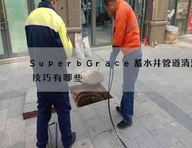 SuperbGrace蓄水井管道清洗的技巧有哪些?