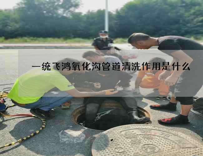 一统飞鸿氧化沟管道清洗作用是什么