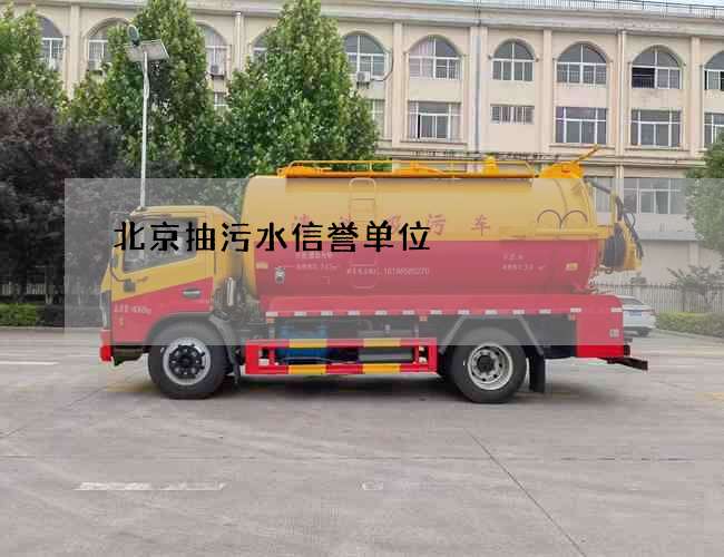 北京抽污水信誉单位